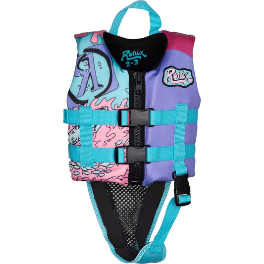 2026 Ronix August Girls L50s Neo Vest - Pink / Blue / Purple