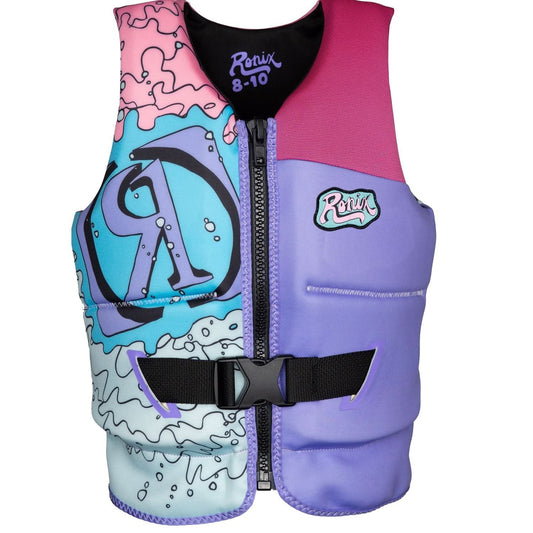 2026 Ronix August Girls L50s Neo Vest - Pink / Blue / Purple