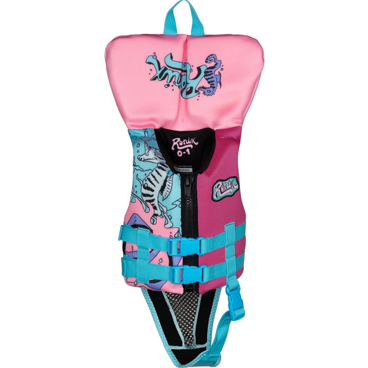 2026 Ronix August Girls L50s Vest w/ Collar - Pink / Blue / Purple
