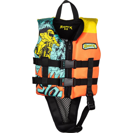 2027 Ronix Vision Boys L50s Neo Vest - Blue / Orange / Yellow