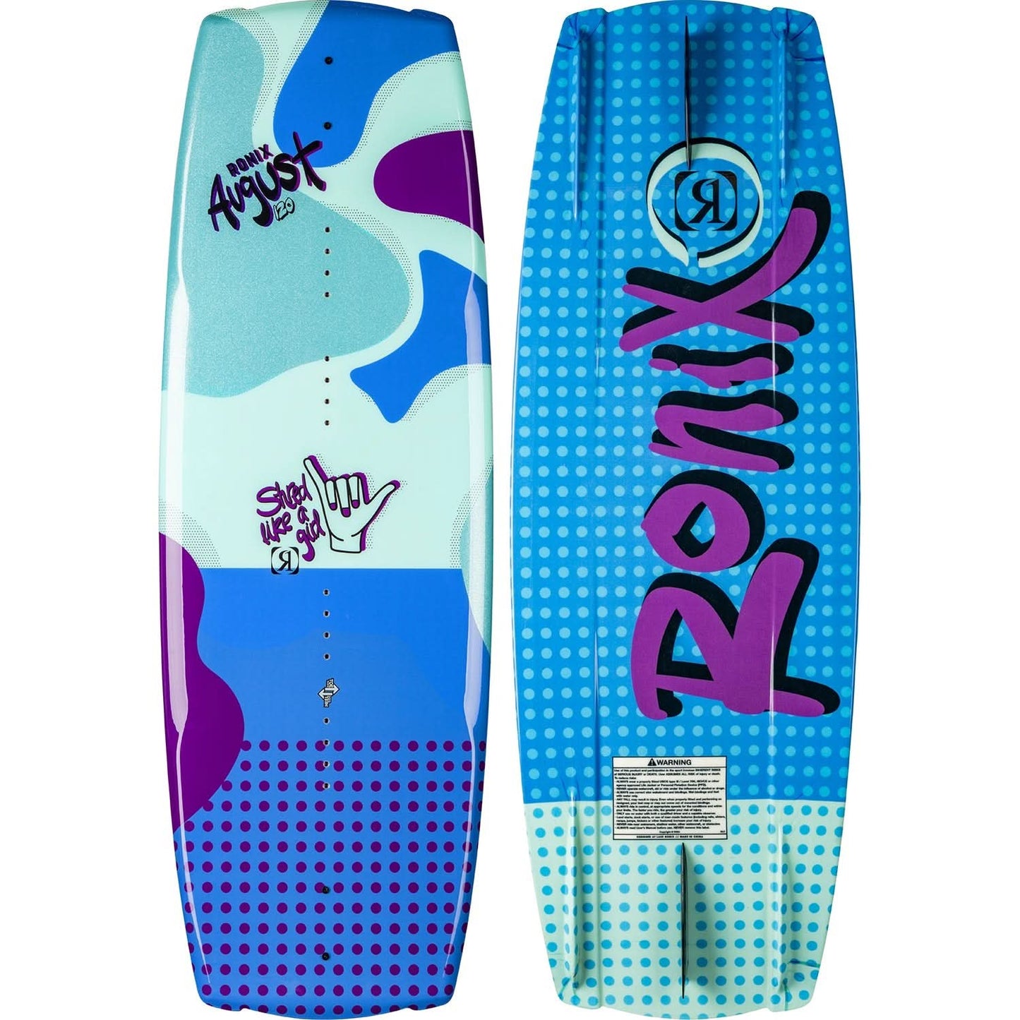 2026 Ronix August Wakeboard - Shaka Blue / Purple