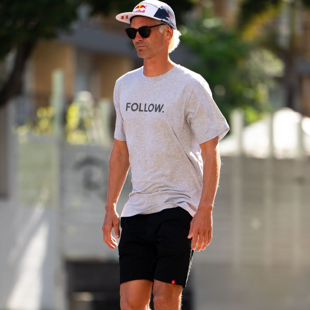 2026 Follow / Ep04 Logo Tee - Grey Heather