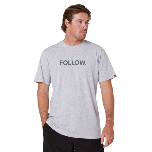 2026 Follow / Ep04 Logo Tee - Grey Heather