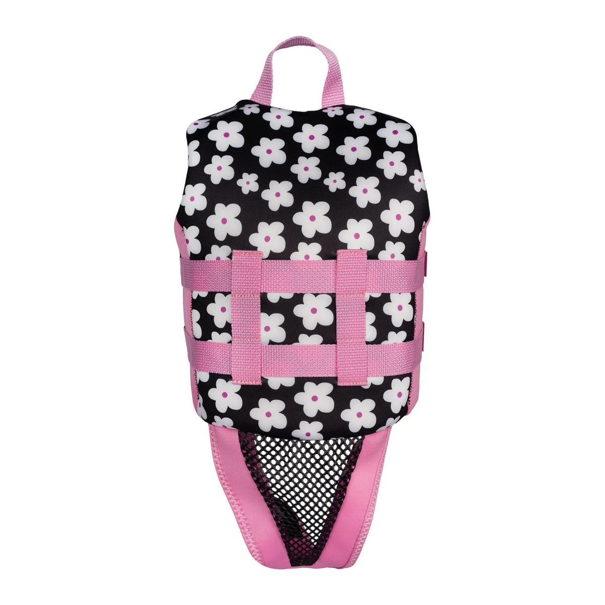 2027 IVY Junior Girls Vest - Black flowers