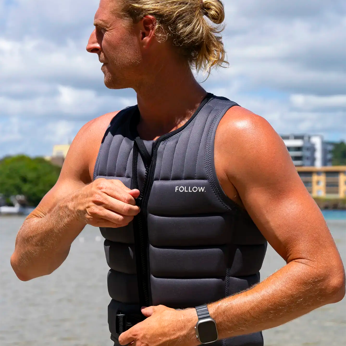 2027 Follow Total Mens Vest - Dark Grey