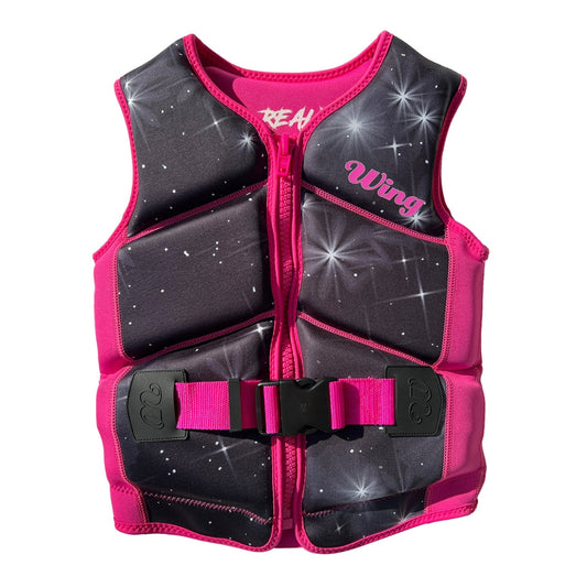 2026 Wing Jnr Realm Neo Vest L50S - Pink Stars