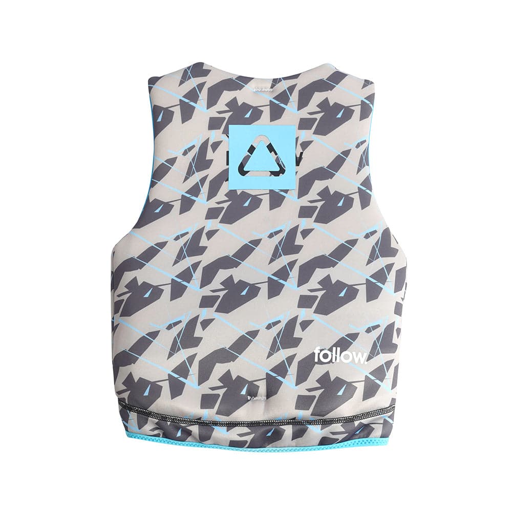 Follow Pop Youth Vest - Grey/Powder Blue