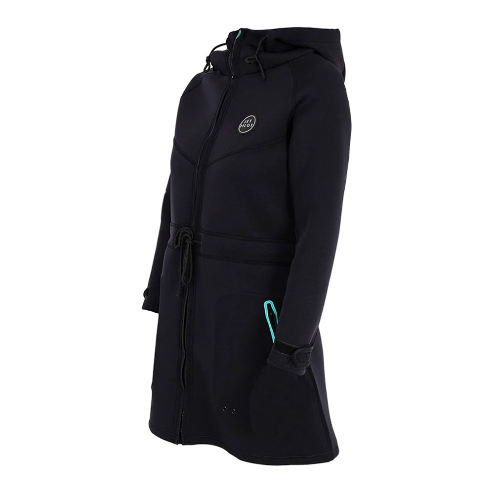 2024 Jetpilot Venture Ladies Long Tour Coat - Black