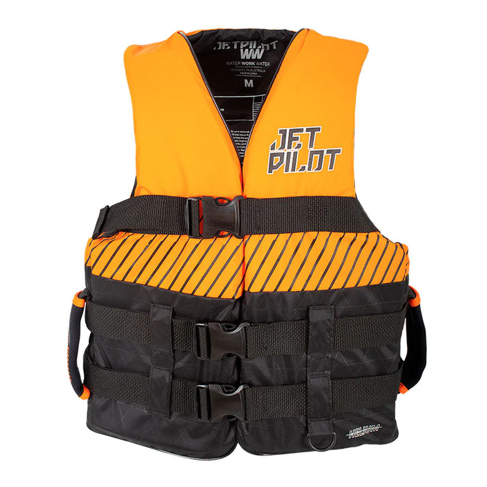 2024 Jetpilot Helium F/E Mens Nylon Vest - Black/Orange