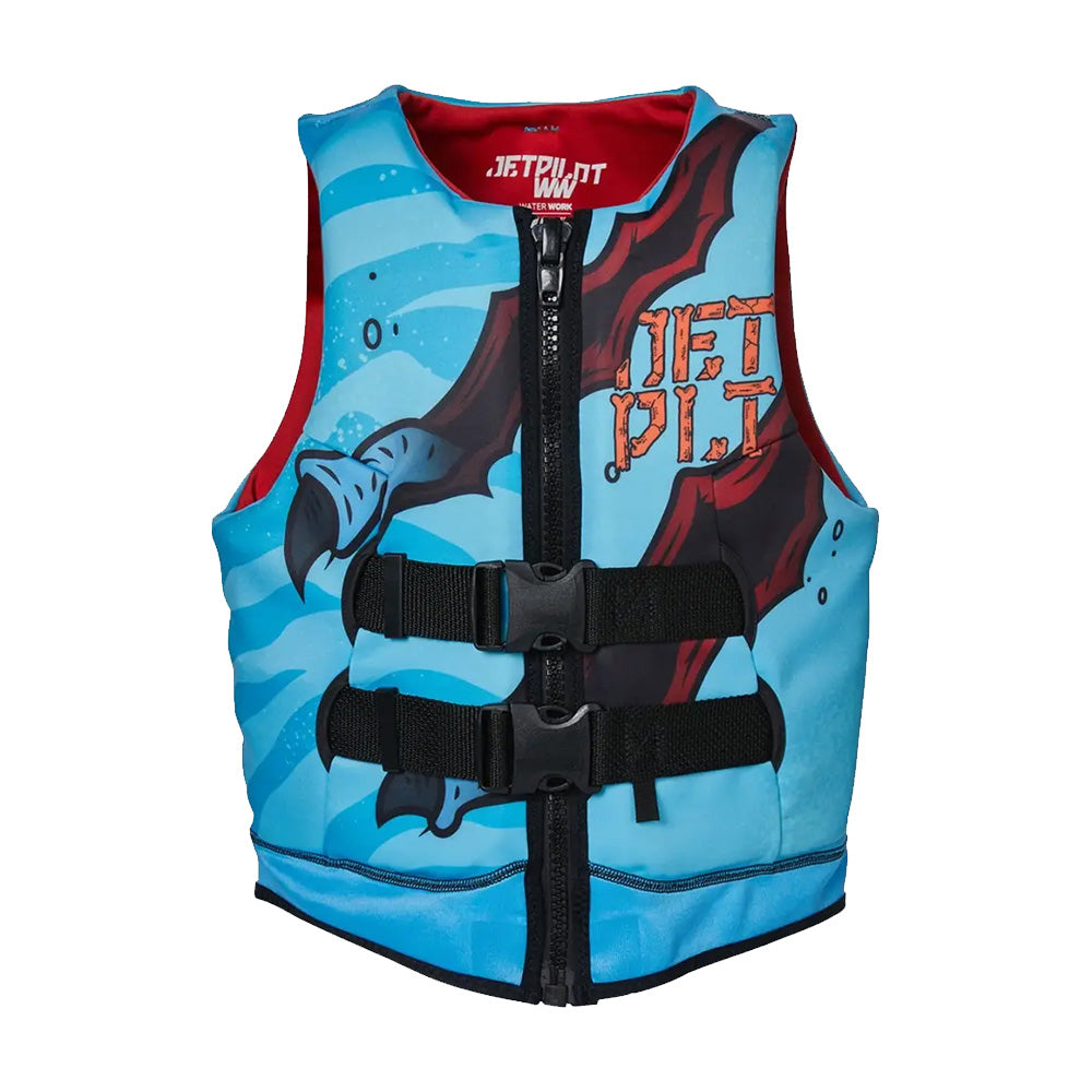 2024 Jetpilot Boys Rex Youth Cause Neo Vest - Blue