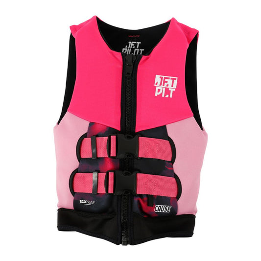 2026 Jetpilot The Cause F/E Youth Eco Vest - Pink