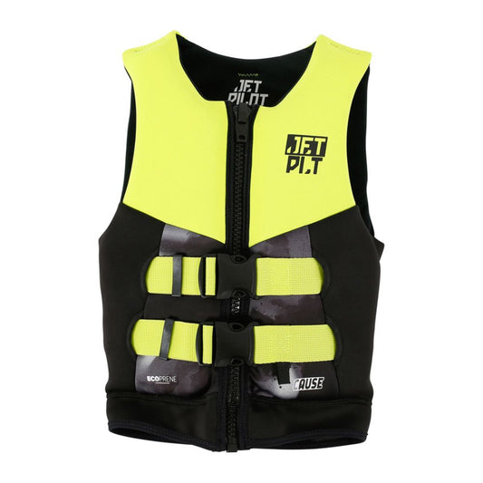 2026 Jetpilot The Cause F/E Youth Eco Vest - Yellow Level 50