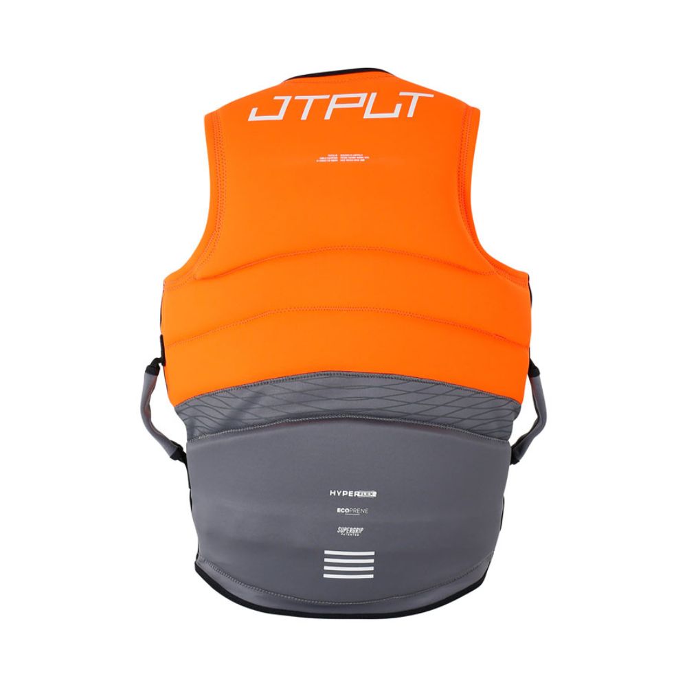 2025 Jetpilot Vault Hyperflex Mens Eco Vest - Charcoal/Orange L50