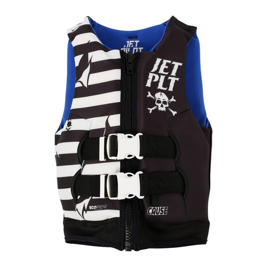 2026 Jetpilot Cause Boys F/E Youth Eco Vest - Black