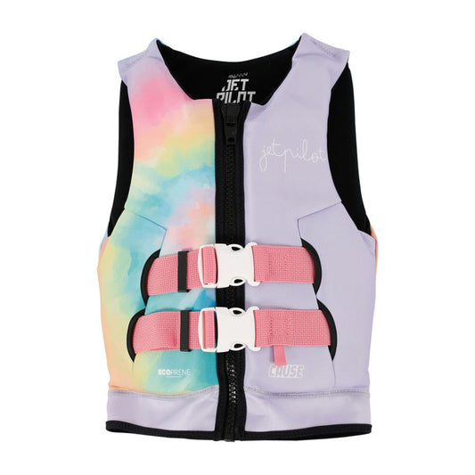 2026 Jetpilot Cause Girls F/E Youth Eco Vest - Tie Dye