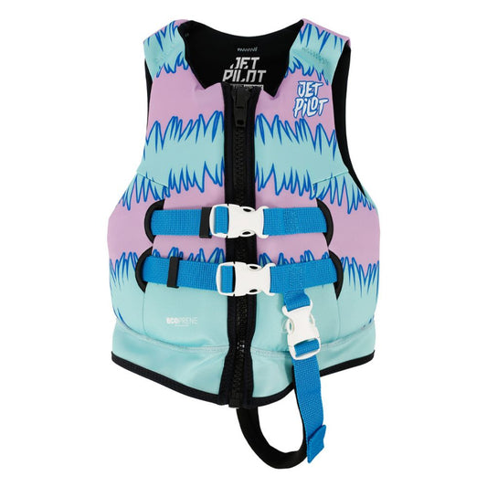 2026 Jetpilot Cause Girls F/E Youth Eco Vest - Purple