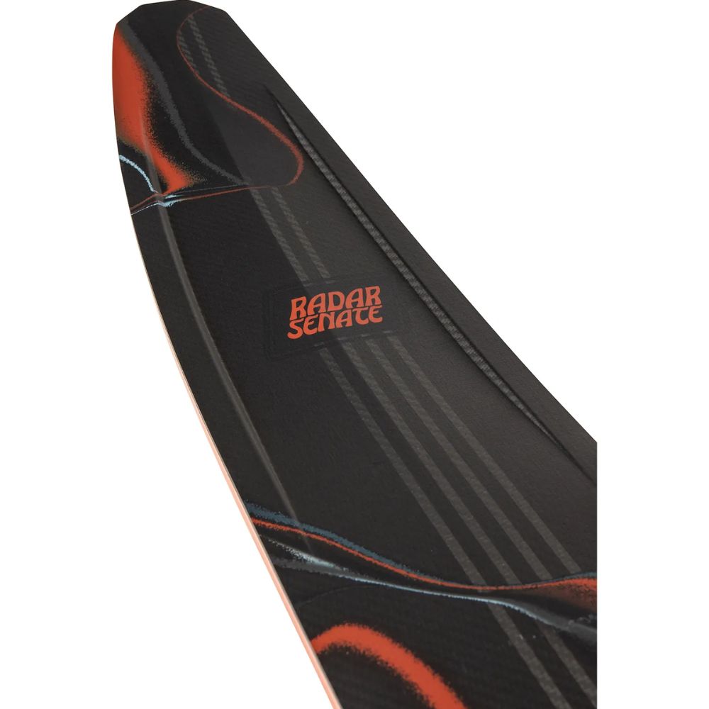 2027 Radar Senate Graphite Waterski - Carbon / Matte Black Flash