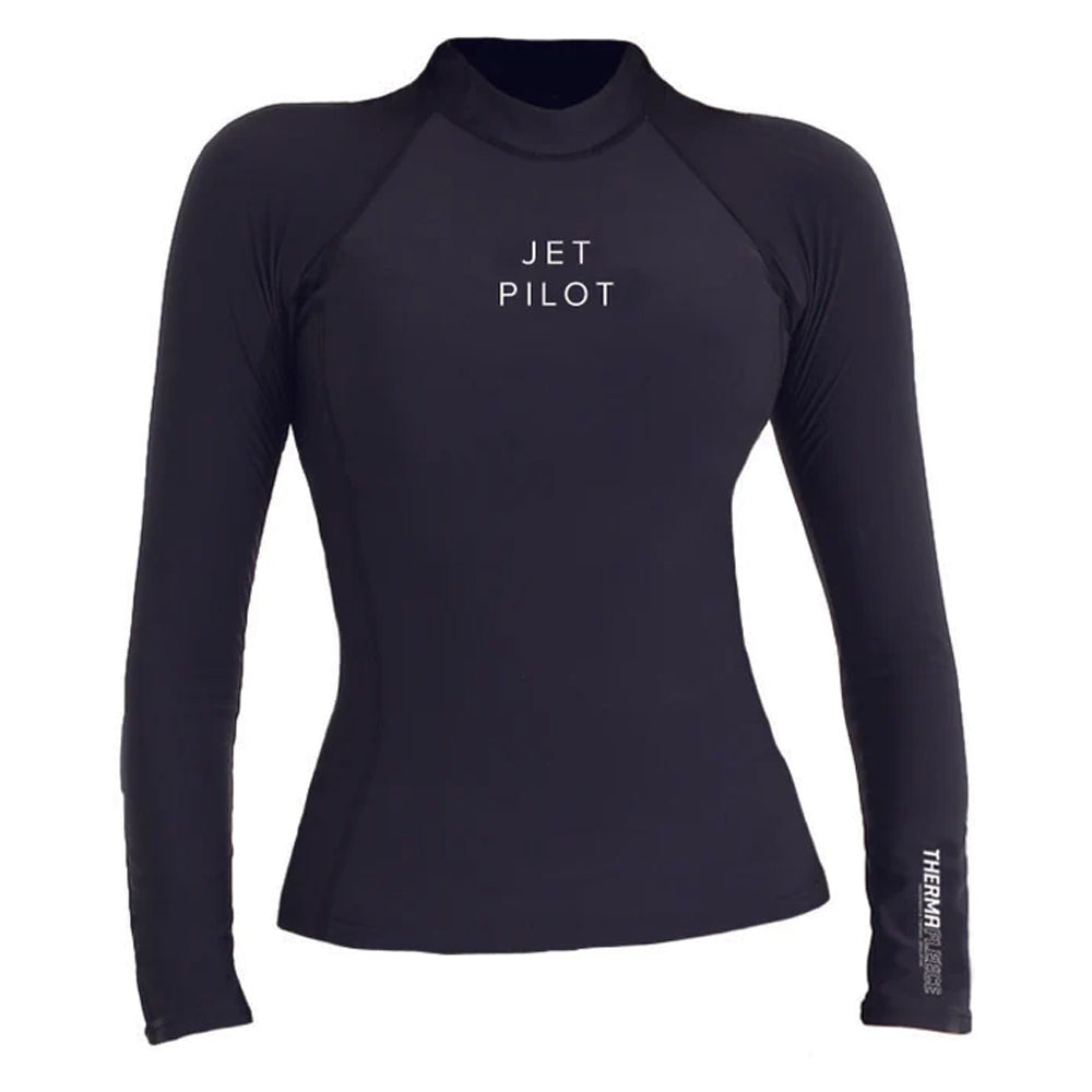 2024 Jetpilot Allure L/S Ladies Therm Rashie - Black