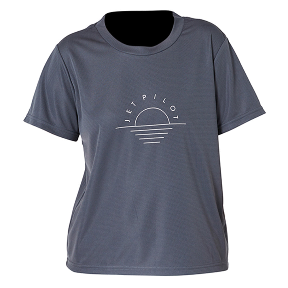 2024 Jetpilot Pacer Drifit Ladies Tee - Charcoal