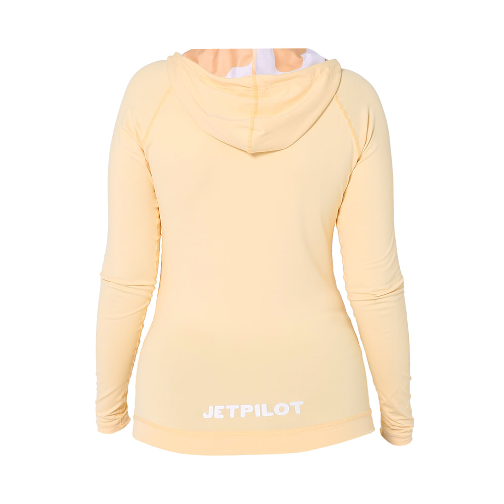 2024 Jetpilot Zahra Ls Hooded Ladies Rashie - Yellow