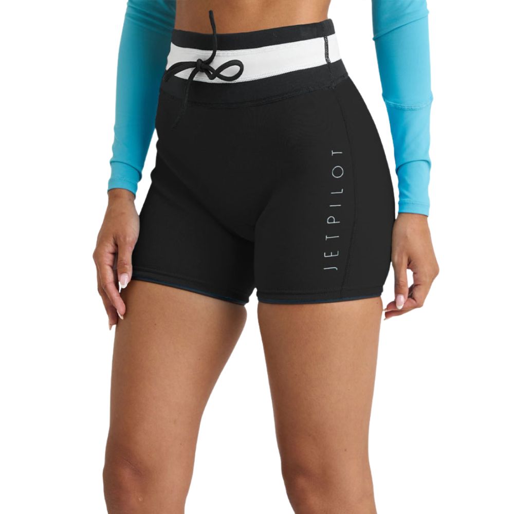 2026 Jetpilot Womens Corp 5" - 7" High Waisted Neo Short - Black