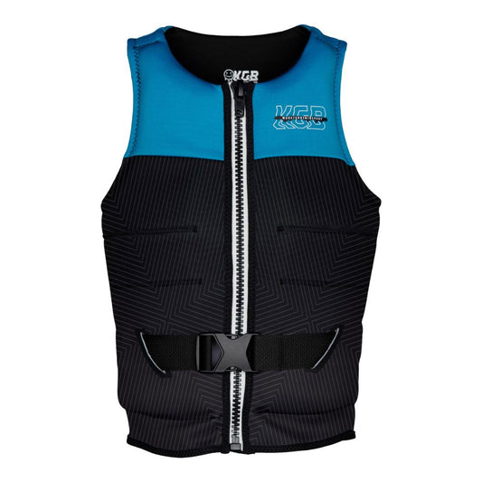 2026 KGB Teen Tempo Kids Vest - Electric Blue /Charcoal/White