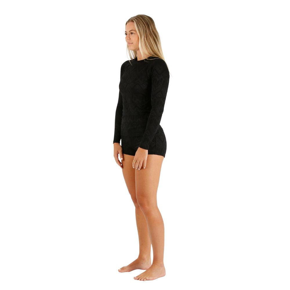 2026 Jetpilot Rash Shirt & Short Set - Black