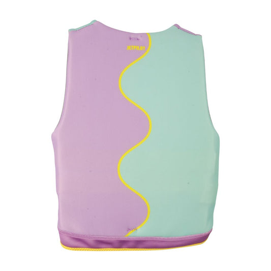 2027 Jetpilot Cause Girls F/E Youth Eco Vest - Purple/Teal