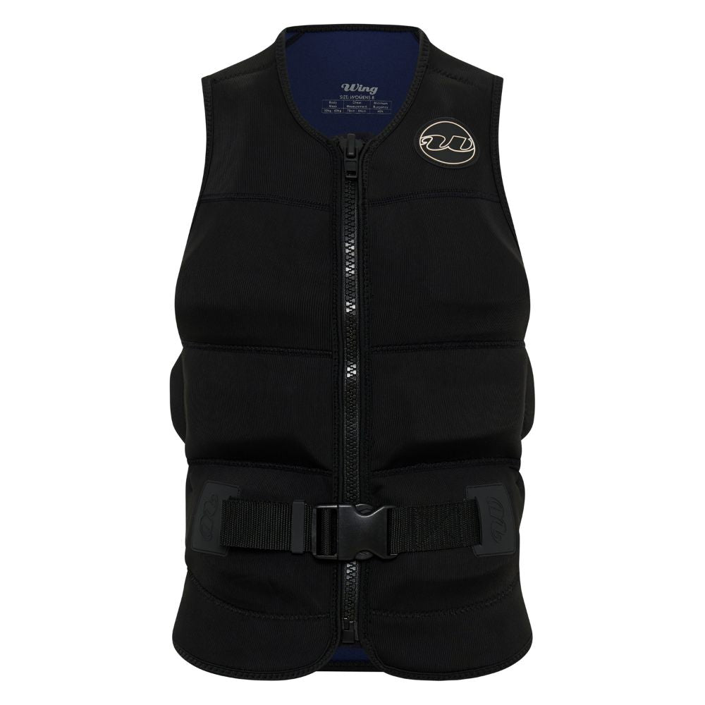 2026 Wing Ladies Electra Vest L50S - Black Ribbed