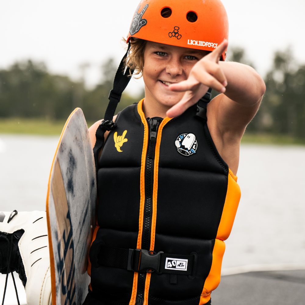 2027 Jetpilot Freeride Boys Youth Eco Vest - Black