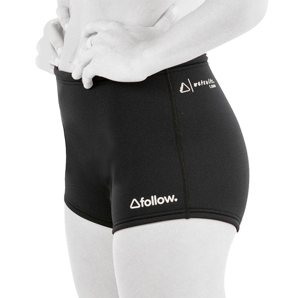Follow Ladies Basics Wetty Shorts - Black