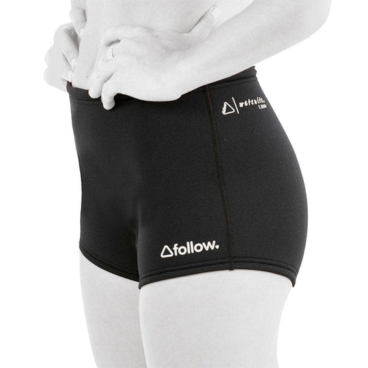 Follow Ladies Basics Wetty Shorts - Black