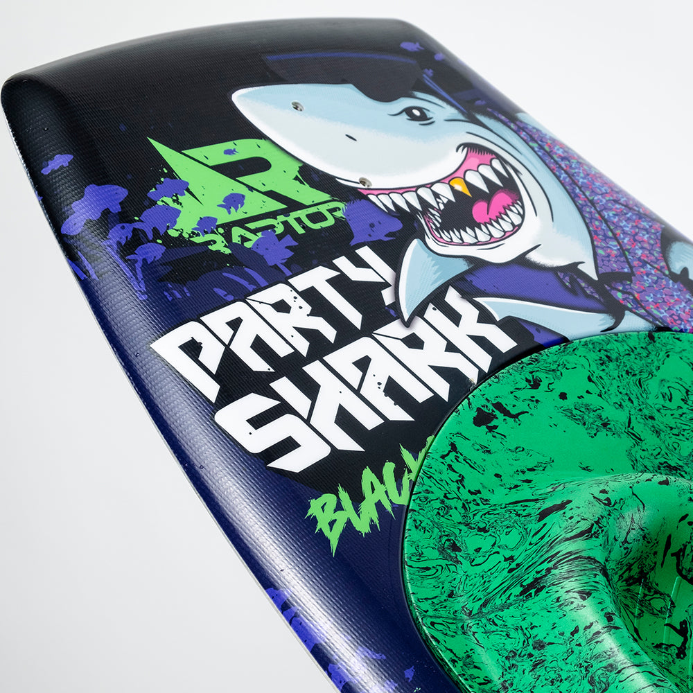 2025 Raptor Party Shark Blackout Kneeboard - Green