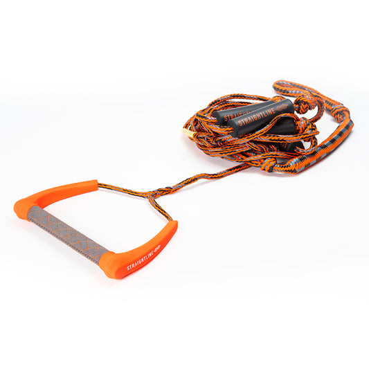 2026 Straightline Moondog Wake Surf Rope Orange - Orange