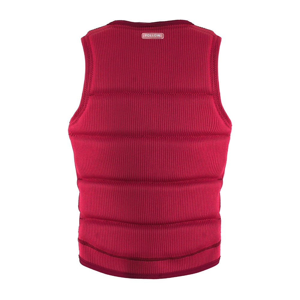 Follow Cord Vest - Maroon