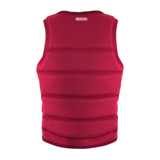 Follow Cord Vest - Maroon