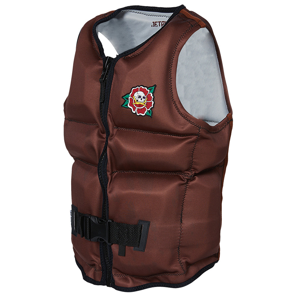 2023 Jetpilot X1 Boys Youth Neo Vest Sub - Coffee