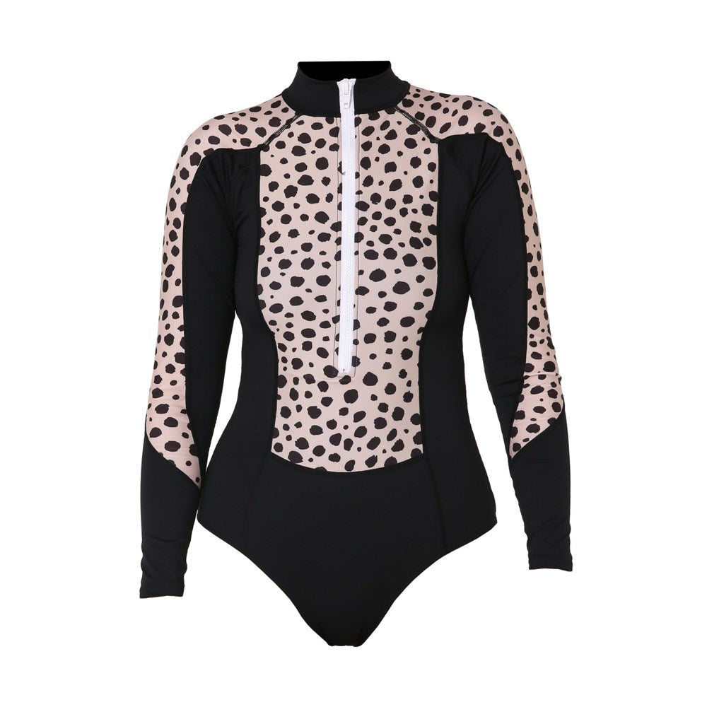 2024 Jetpilot Sina Lycra Ladies Swimsuit - Leopard