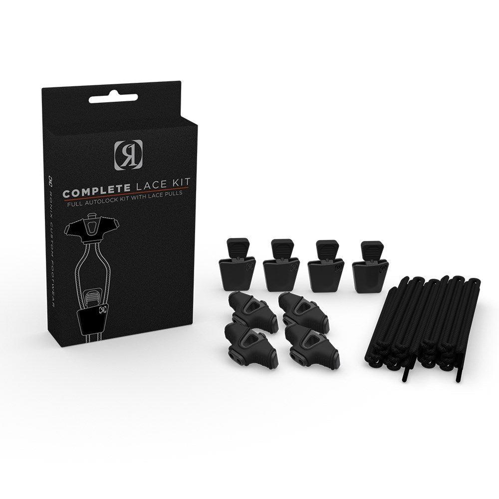 2024 Ronix Complete Lace Kit (Set Of 4 Laces & Locks) - Black