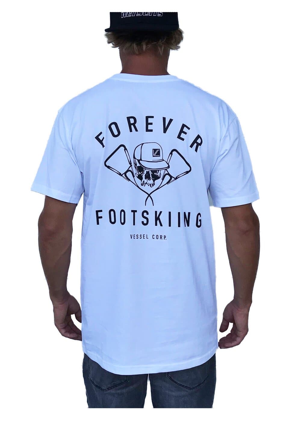 Vessel Corp Forever Footskiing Tee - White