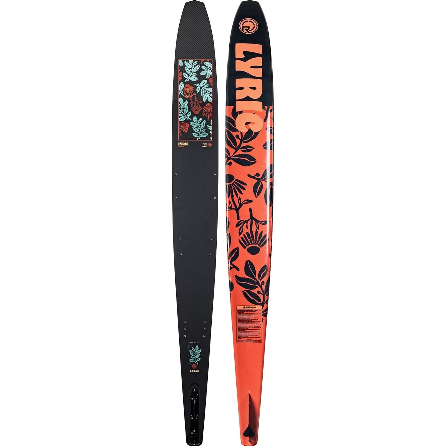 2026 Radar Lyric Graphite Waterski - Carbon/Matte Black/Press Petal