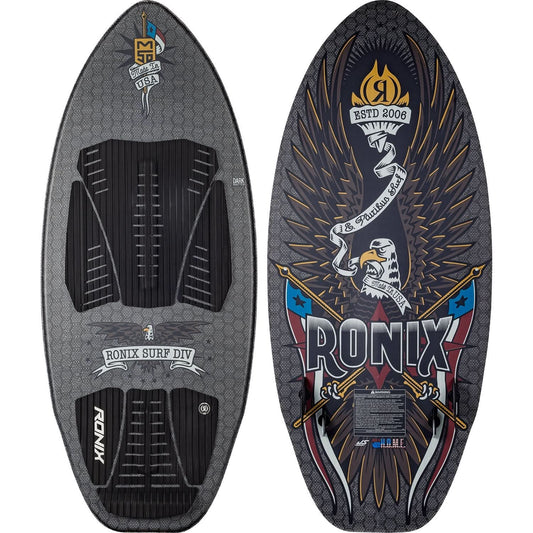 2026 Ronix M50 Dark Matter Wakesurf - Americana Black / Red / Yellow
