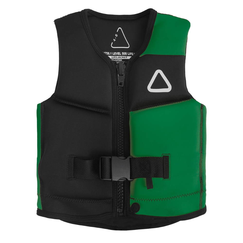 2027 Follow Corp Jr Vest- Black/Green