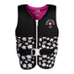 2027 IVY Junior Girls Vest - Black flowers