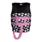 2027 IVY Junior Girls Vest - Black flowers
