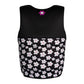 2027 IVY Junior Girls Vest - Black flowers