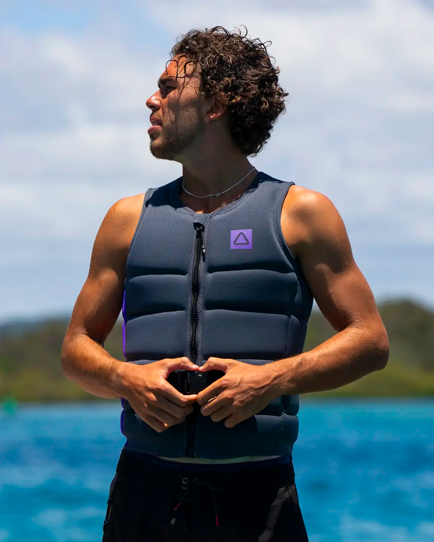 2026 Follow / Ep03 Corp Mens Vest - Black/Purple