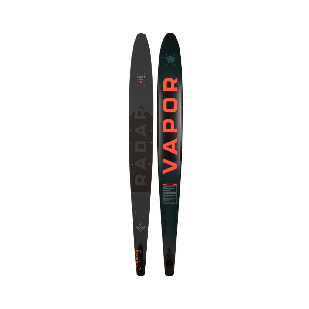 2025 Radar Vapor Graphite Waterski - Gun Metal / Candy Red