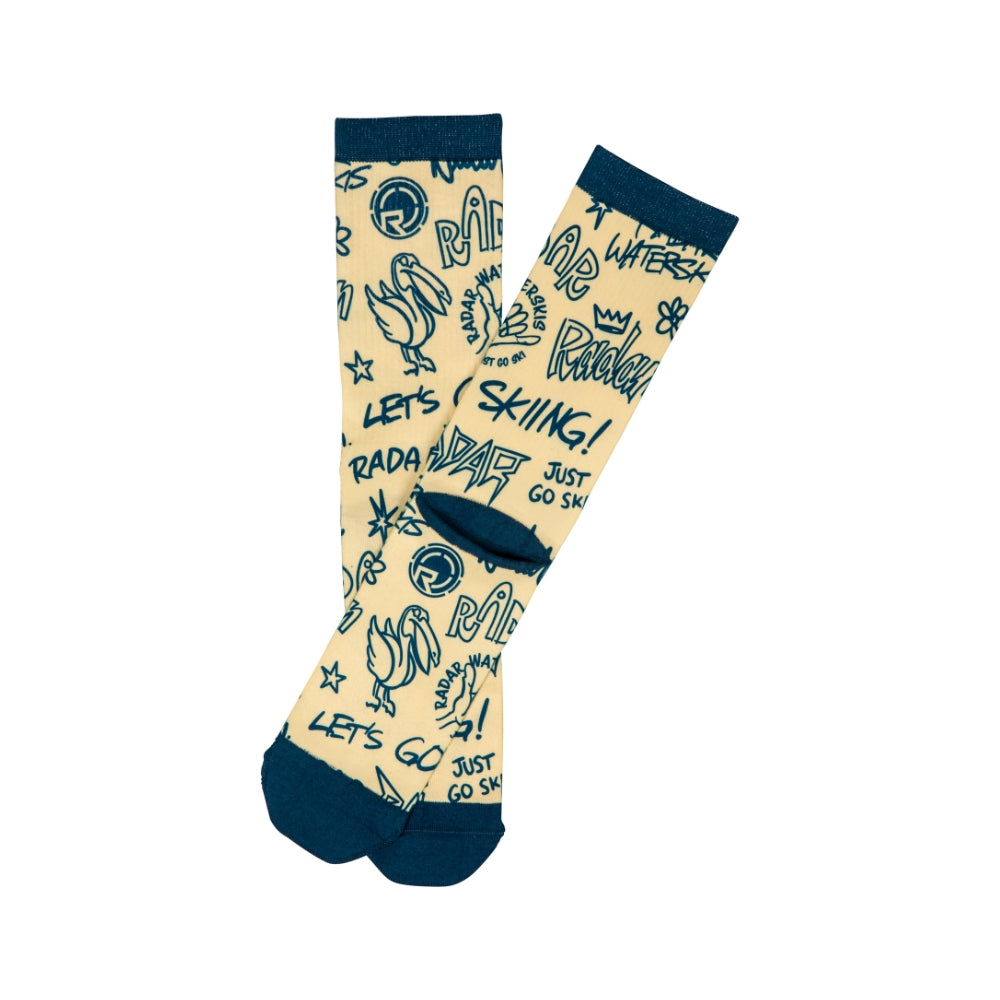 2025 Radar Crew Socks - Ski Beach