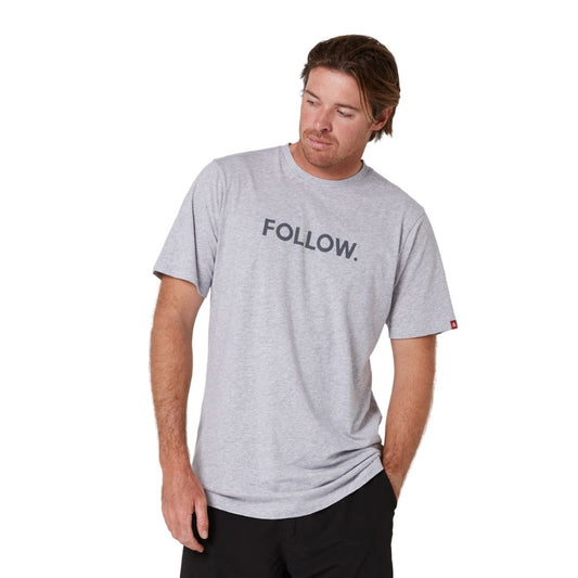 2025 Follow Logo Tee - Grey Heather